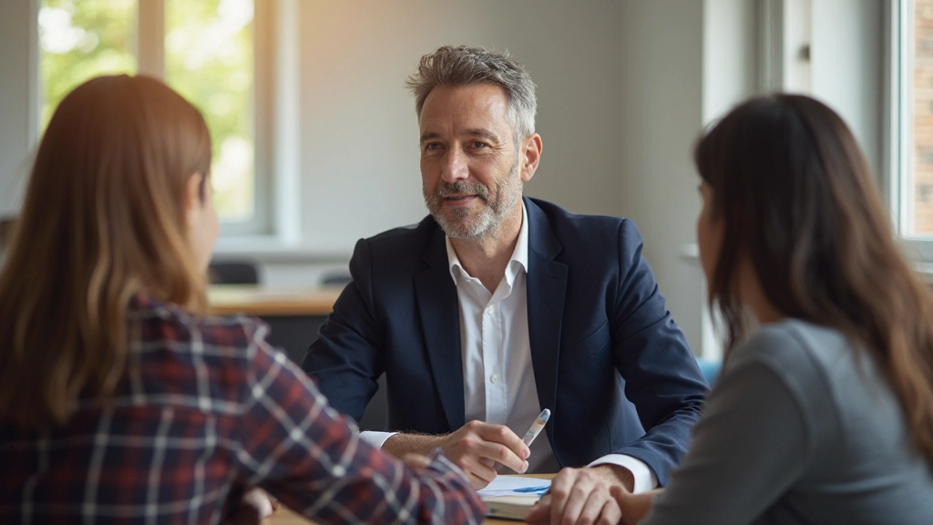 Učiteľ vedúci interaktívnu skupinovú diskusiu s študentmi v modernej učebni s prírodným osvetlením