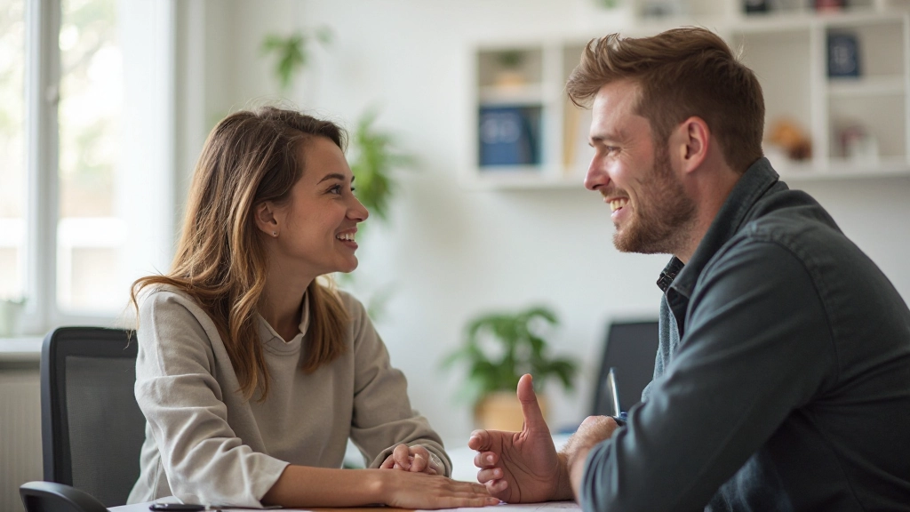 Dvaja študenti precvičujúci dialog v študijnej miestnosti